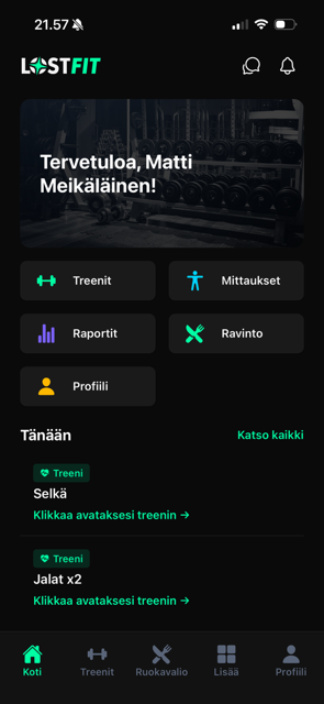 Mobile app screenshot
